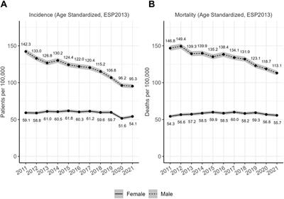 Decreasing incidence and mortality of lung cancer in Hungary between 2011 and 2021 revealed by robust estimates reconciling multiple data sources